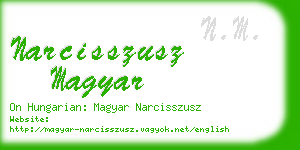 narcisszusz magyar business card